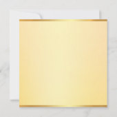 Faux Gold Monogramme Moderne Simple Élégant Modèle (Dos)