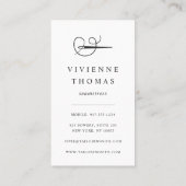 Faux Gold Nedle & Thread | Seamstress of Tailor Visitekaartje (Achterkant)