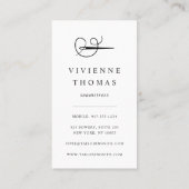 Faux Gold Nedle & Thread | Seamstress of Tailor Visitekaartje (Achterkant)