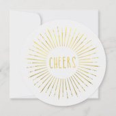 Faux Gold New Year Party Invitation (Devant)