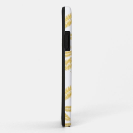 Faux Gold Palm Leaves Pattern Case-Mate iPhone Case (Achterkant/rechts)