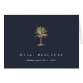 Faux Gold Palm Tree Logo Cartes de notes (Devant Horizontal)