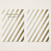 Faux Gold Parties scintillant rayé Arrière - plan (Devant & derrière)