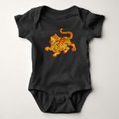 Faux Gold Pattern Tiger Romper (Voorkant)