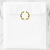 Faux Gold Piecing Ronde Sticker (Tas)