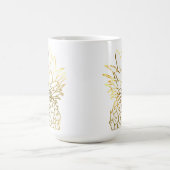 Faux Gold Pineapple Coffee Mok (Center)