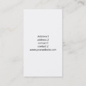 Faux Gold Pineapple Monogram Visitekaartje (Achterkant)