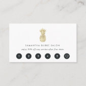 Faux Gold Pineappy Cartes de fidélité (Devant)