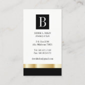 "Faux Gold" Professional Attorney Visitekaartjes (Achterkant)