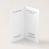 Faux Gold Professional Elegant modern monogram Visitekaartjes (Binnen)