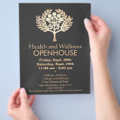 Faux Gold Prosperity Tree Health and Wellness Flyer (Hand)