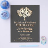 Faux Gold Prosperity Tree Health and Wellness Flyer (Enkel)