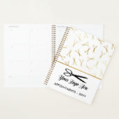 Faux Gold Schaar Logo Stylist Afspraak Planner (Display)