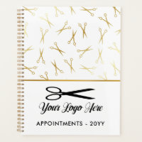 Faux Gold Scissors Logo Styliste Rendez-vous