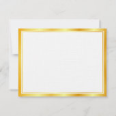 Faux Gold Script à main Texte Élégant Modèle Luxe (Dos)