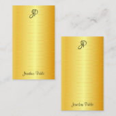 Faux Gold Script manuscrit Monogramme Modèle (Devant / Derrière)