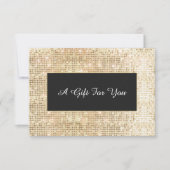 Faux Gold Sequins Spa en Salon Cadeaubon (Voorkant)