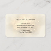 Faux Gold Sparkle Cloud visitekaartje (Achterkant)