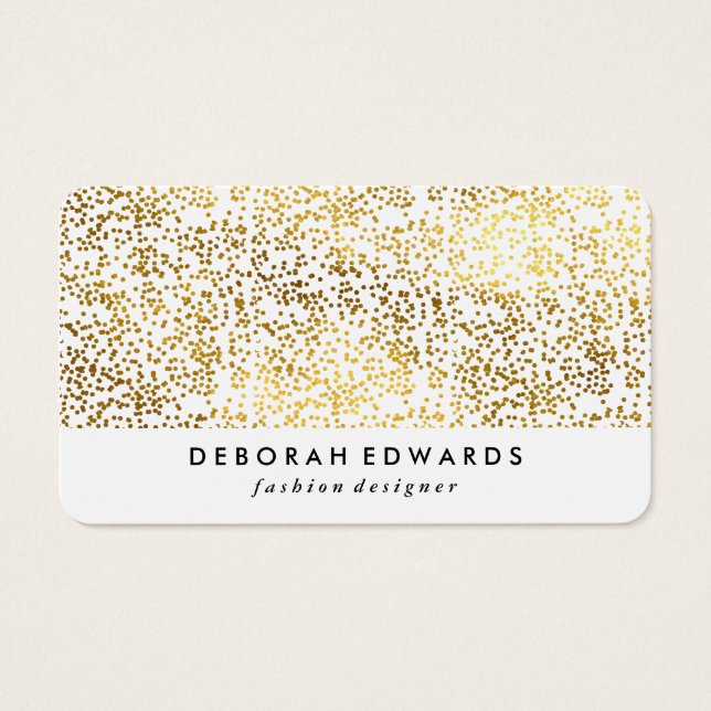Faux Gold Specks Blanc clair (Devant)