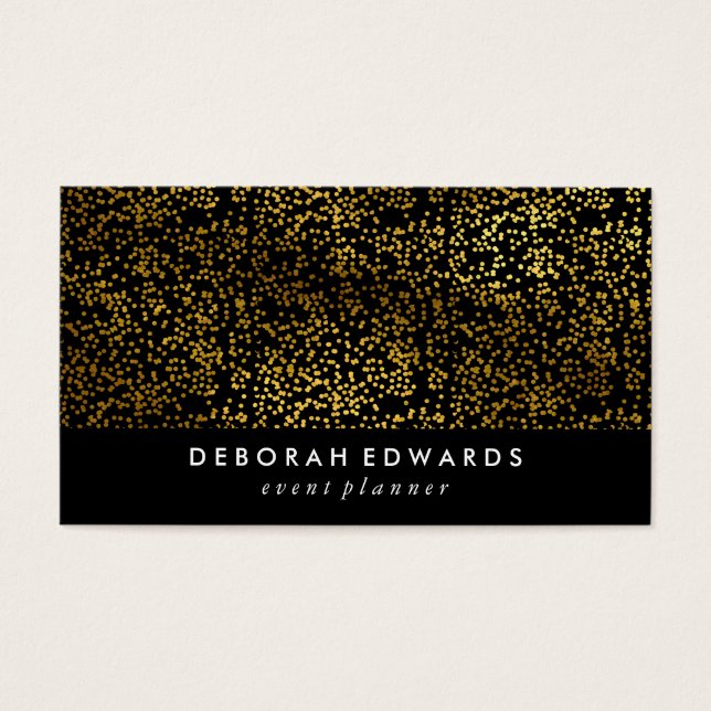 Faux Gold Specks Noir clair (Devant)