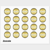 Faux Gold Sticker Label Handgemaakte Suikerscrub (Vel)
