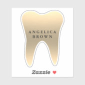 Faux Gold Tandheelkundige Sticker (Vel)