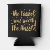 Faux Gold Tassel Afstuderen Blikjeskoeler (Voorkant)