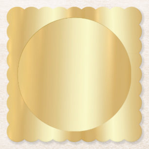 Faux Gold Trendy Moderne glamoureuze blanco legant Kartonnen Onderzetters