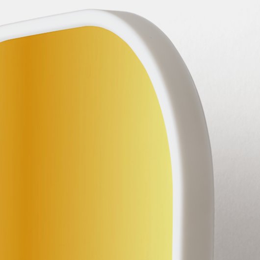 Faux Gold Two Sides Monogram Elegant Sjabloon Pick Pickleball Paddle (Links Detail)