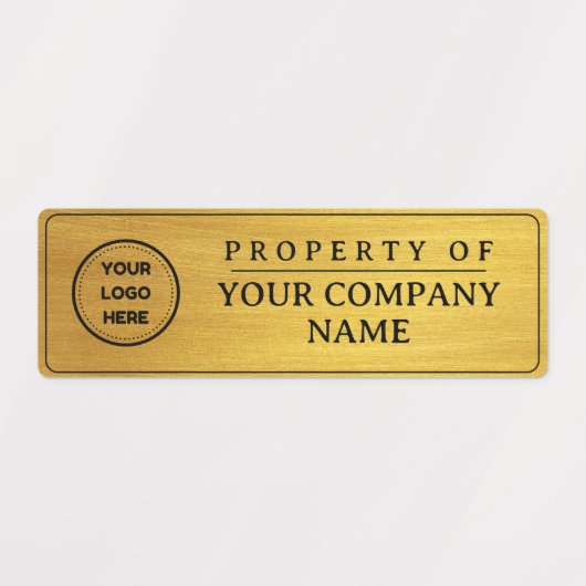 Faux Gold Voeg Logo-eigenschap toe van labels (Design 2)