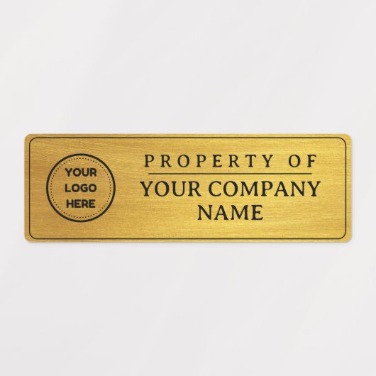 Faux Gold Voeg Logo-eigenschap toe van labels (Design 1)