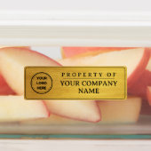 Faux Gold Voeg Logo-eigenschap toe van labels (Aangebracht)