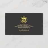 Faux Gold Wave White Stock Exchange Graph Forex Visitekaartje (Achterkant)