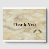 Faux Gold Wedding Guest Book Gastenboek (Achterkant)