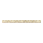 Faux Gold & White Art-Deco-patroon Lint (Voorkant)