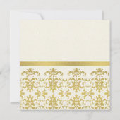 FAUX GOLD WHITE DAMASK CLASSIC WORKSHOP EVAL KAART (Achterkant)