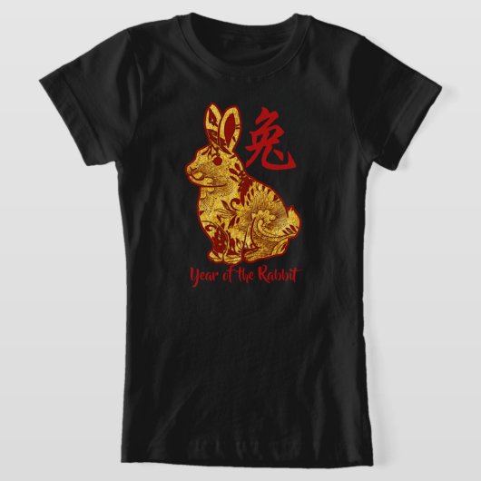 Faux Gold Year of the Rabbit T-shirt (Laagn)