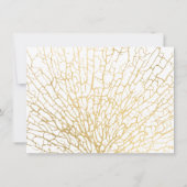 Faux Gold Zee Fan Coral Cadeaubon (Achterkant)