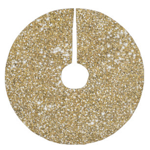 Faux Golden Yellow Glitter Texture Kijk Grafisch Kerstboom Rok