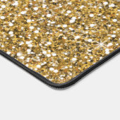 Faux Golden Yellow Glitter textuur, kijk met naam Bureaumat (Hoek)