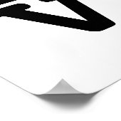 Faux Goud Liefde Hart Bruiloft Valentijnsdag Vierk Poster (Hoek)