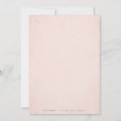 Faux goudbruine elegante lace bruiloft met uitzond save the date (Achterkant)