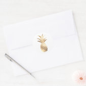 Faux gouden folie ananas Sticker (Envelop)