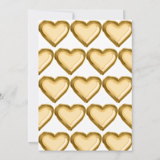 Faux Gouden Folie Ballon 1e Verjaardag Kaart (Achterkant)