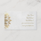 Faux gouden folie decor visitekaartje (Achterkant)