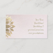 Faux gouden folie decor visitekaartje (Achterkant)