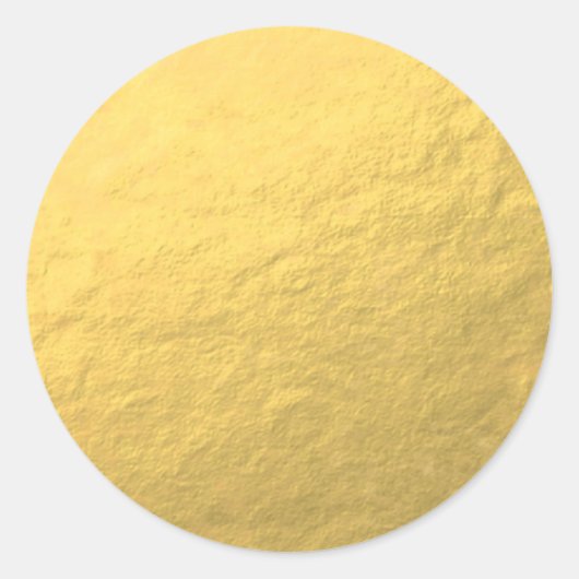 Faux Gouden Folie Effect Gedrukte Sticker (Voorkant)