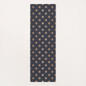 faux gouden folie sterren Monogram Yoga Mat (Achterkant)