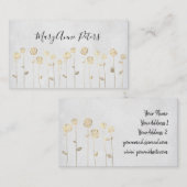 Faux gouden folie visitekaartje (Voorkant / Achterkant)