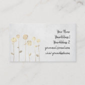 Faux gouden folie visitekaartje (Achterkant)